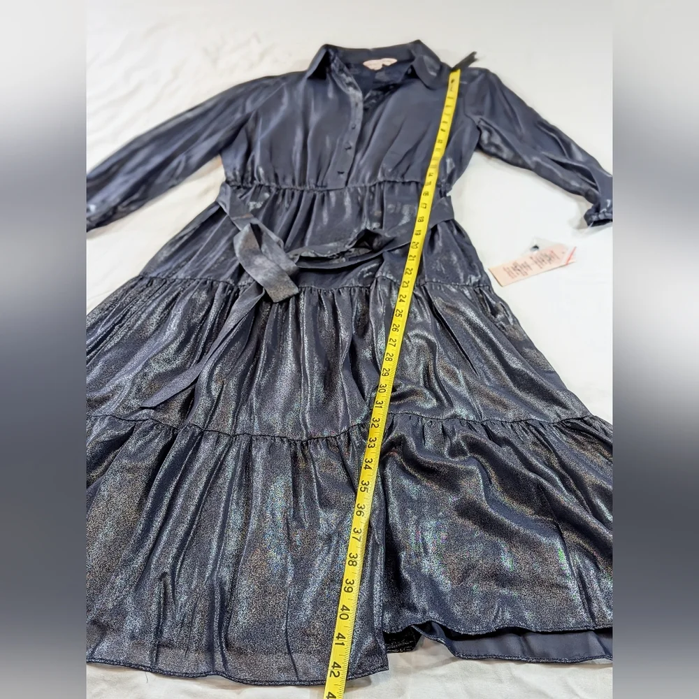 🆕 Nanette Lepore Sheer Metallic Dress (8) - Picture 11 of 16